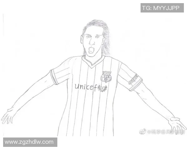 手绘艺术展现足球巨星梅西的独特魅力与激情瞬间
